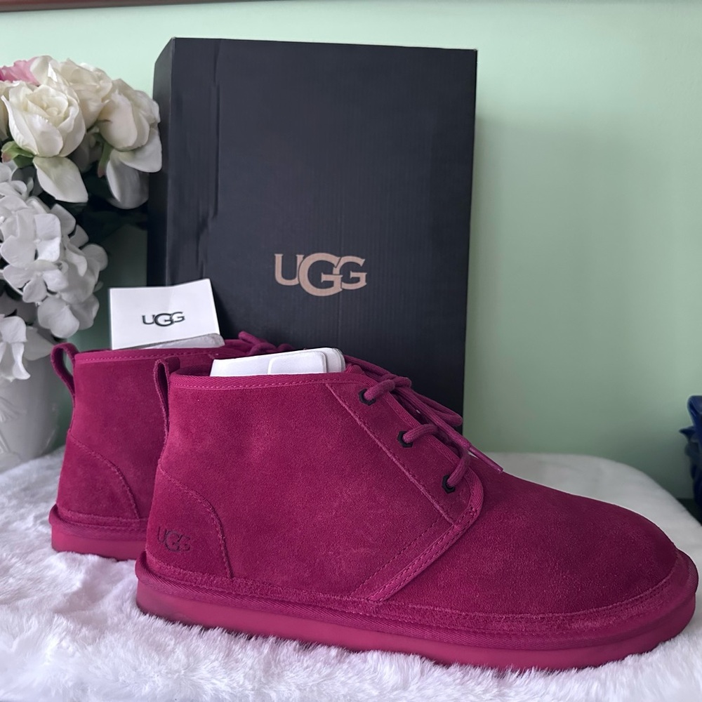 UGG Neumel Suede Chukka Boots - Berry